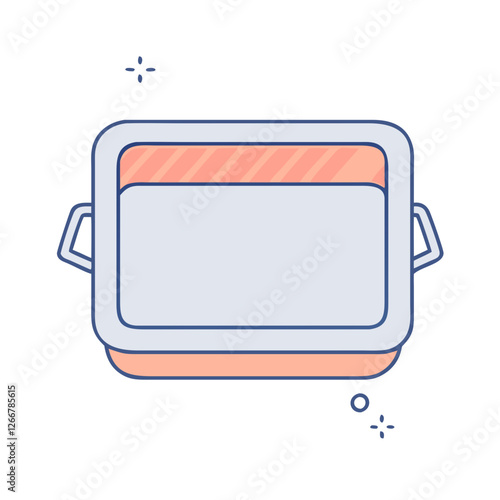 baking tray icon, baking tray vector illustration-simple illustration of baking tray, perfect for baking tray logos and icons