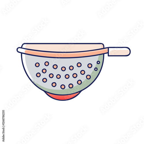 colander icon, colander vector illustration-simple illustration of colander, perfect for colander logos and icons
