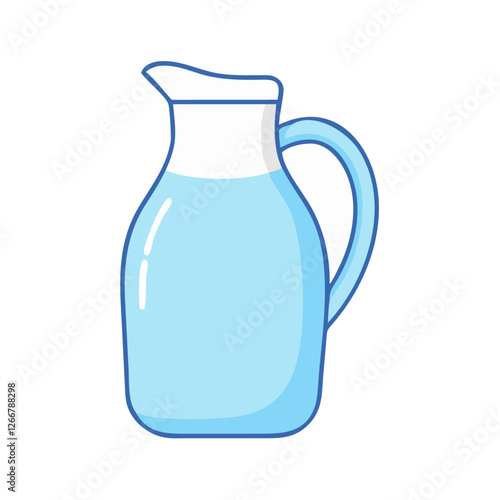 milk jug icon, milk jug vector illustration-simple illustration of milk jug, perfect for milk jug logos and icons