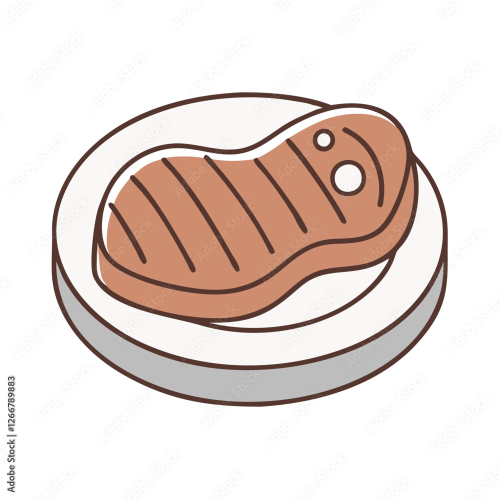 steak icon, steak vector illustration-simple illustration of steak, perfect for steak logos and icons steak icon, steak vector illustration-simple illustration of steak, perfect for steak logos and icons
