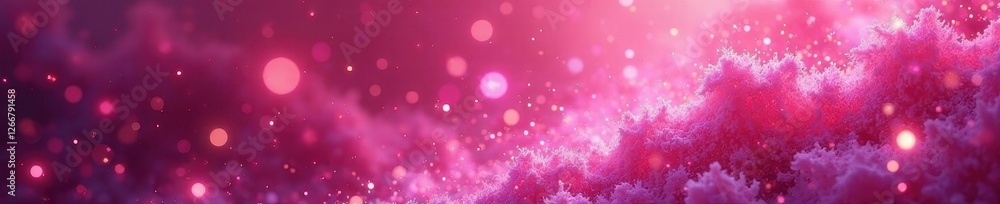 Fototapeta premium Pink high-definition wallpaper, magical classroom setting, swirling stardust , digital, whimsical, pink