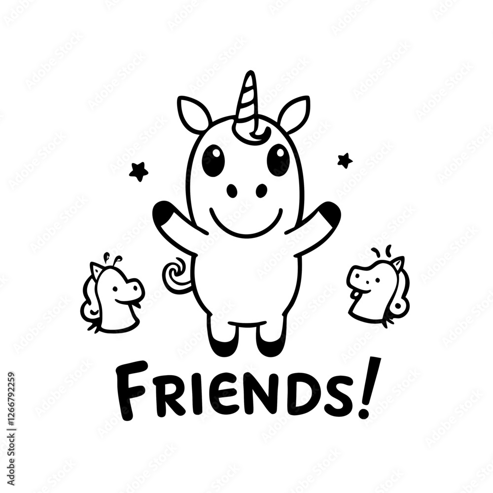 sticker design of UNICORN sticker design of UNICORN