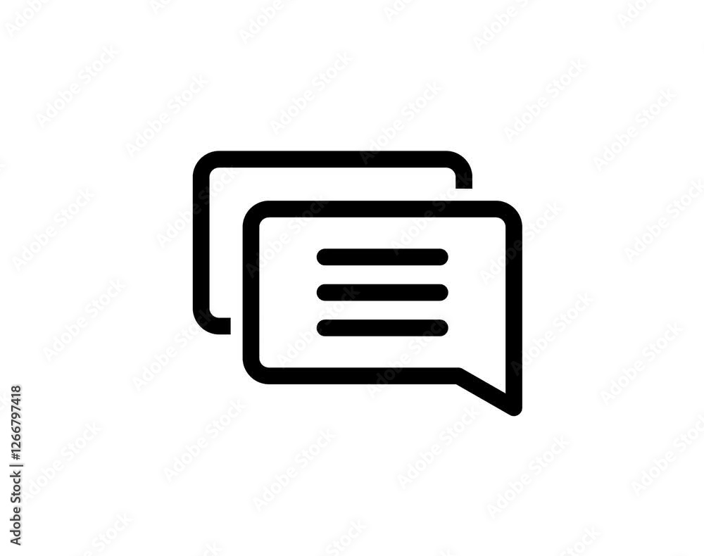 icon line motion graphic bubble message icon line motion graphic bubble message