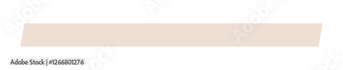 茶色のマーカーの線のような横長の長方形 - シンプルな斜めにカットしたテープ状のフレームや装飾の素材