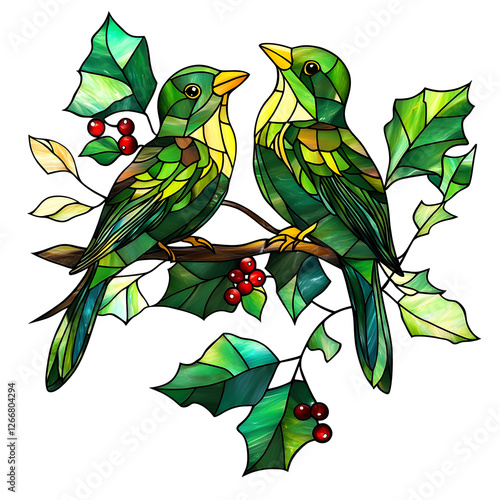 beautiful birds illustration