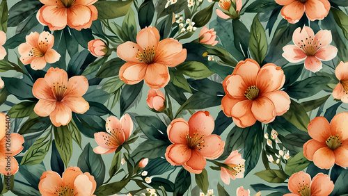 A cheerful and colorful floral pattern that is perfect for creating a happy and uplifting mood.