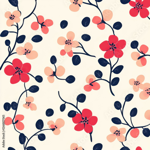 simple flower pattern design