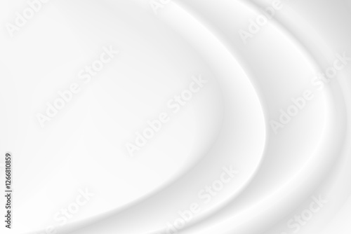 Abstract wrinkles white silk cloth fabric wave overlapping with light and shadow. white and gray texture background. copy space for web design. vector illustration	