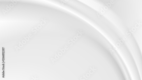 abstract wrinkles white silk cloth fabric wave overlapping with light and shadow. white and gray texture background. copy space for web design. vector illustration