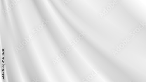 abstract wrinkles white silk cloth fabric wave overlapping with light and shadow. white and gray texture background. copy space for web design. vector illustration