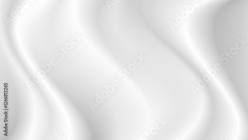 Abstract wrinkles white silk cloth fabric wave overlapping with light and shadow. white and gray texture background. copy space for web design. vector illustration	