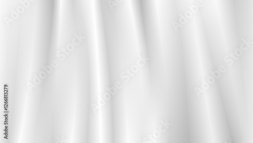 Abstract wrinkles white silk cloth fabric wave overlapping with light and shadow. white and gray texture background. copy space for web design. vector illustration	