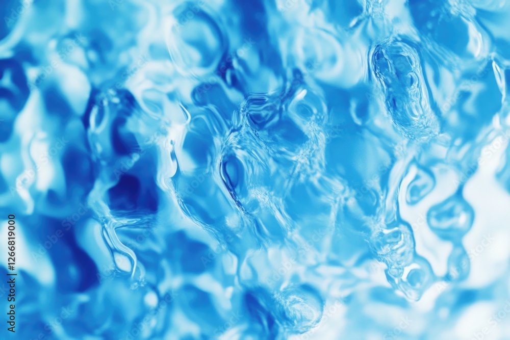 A close-up view of a blue liquid substance A close-up view of a blue liquid substance