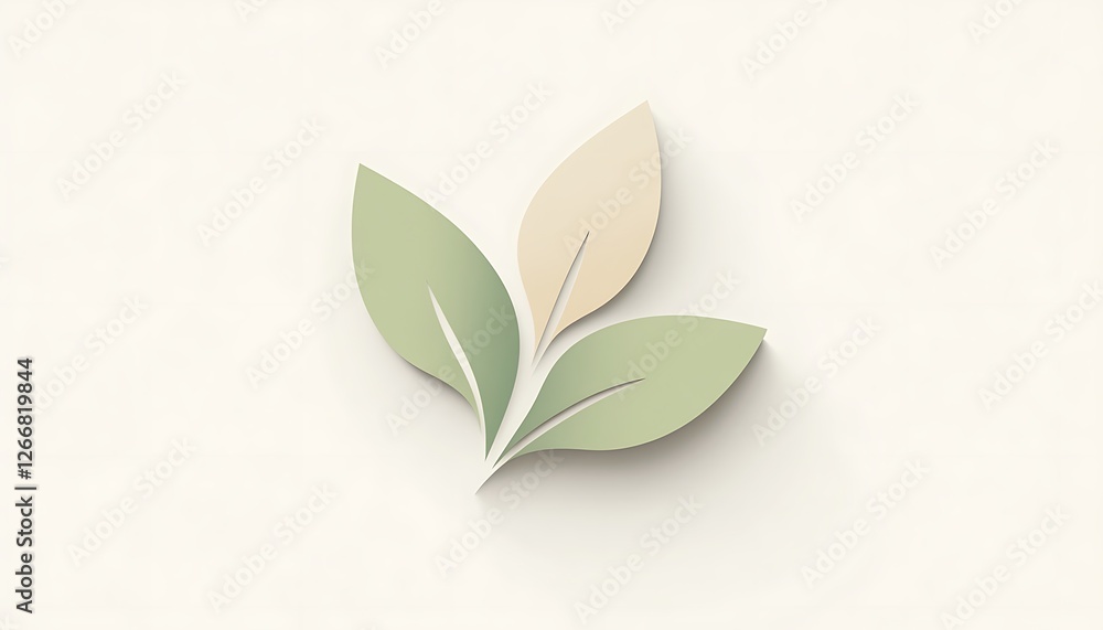 Fototapeta premium green leaves on a wooden background