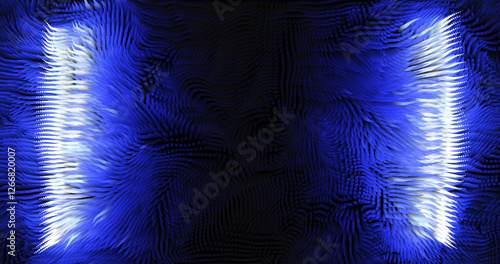 Colorful abstract texture created with Gradient flow and 3D structure imitate the movement of liquid or wind. Vibrant colors, volumetric waves and digital noise create a sense of depth and dynamics. I