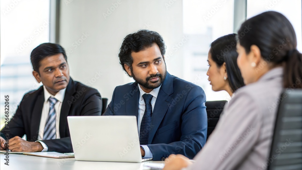 Indian Executives Conducting a Corporate Meeting
Indian Executives Conducting a Corporate Meeting