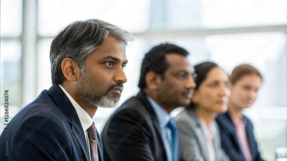 Indian Corporate Leaders in a Strategic Meeting
Indian Corporate Leaders in a Strategic Meeting