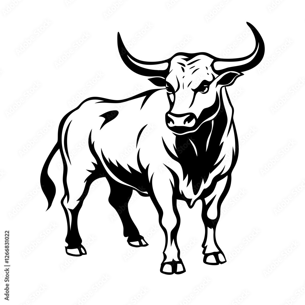 A dynamic bull icon capturing the passion, drama, and energy of the arena. A dynamic bull icon capturing the passion, drama, and energy of the arena.