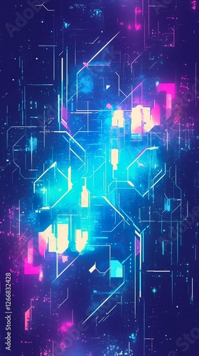 デジタル・ネットワークイメージイラスト3
