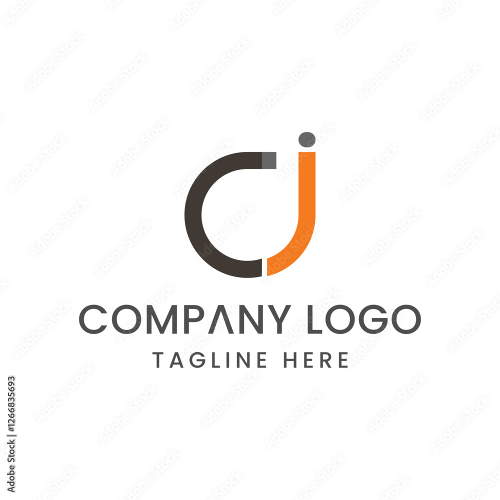 Initial Letter CJ logo Design Outstanding Creative Modern Symbol Sign Initial Letter CJ logo Design Outstanding Creative Modern Symbol Sign