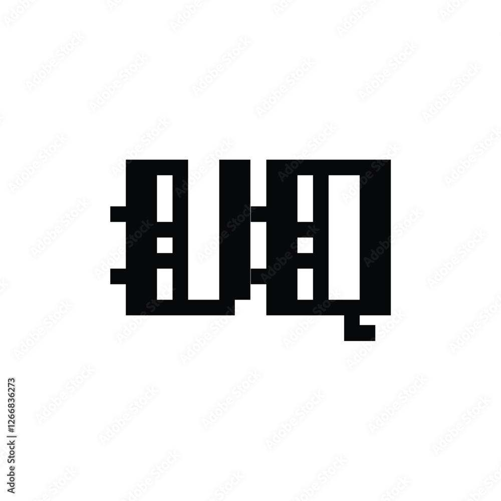 VQ monogram logo design letter text name symbol monochrome logotype alphabet character simple logo VQ monogram logo design letter text name symbol monochrome logotype alphabet character simple logo