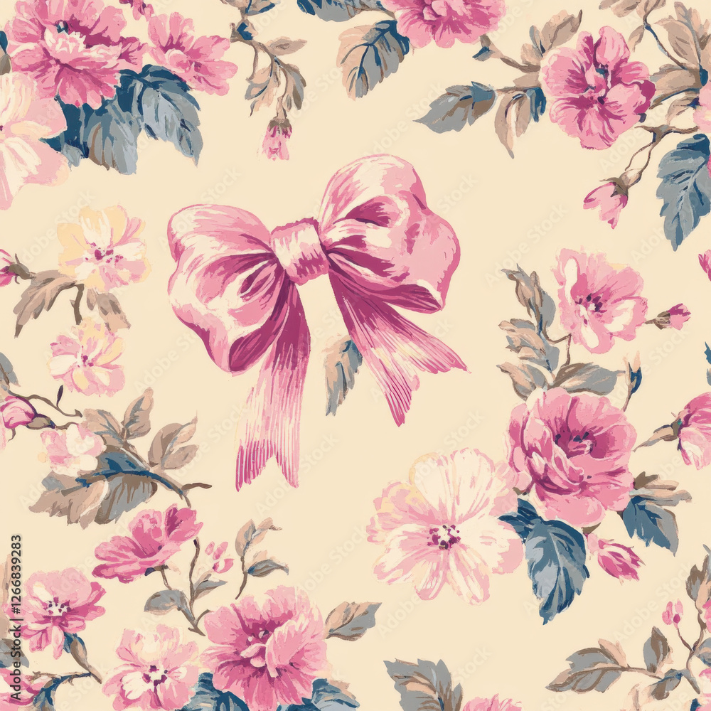 A seamless pattern filled with delicate, small floral motifs spread evenly across the design, featuring soft pastel colors such as blush pink, mint green, and lavender. A seamless pattern filled with delicate, small floral motifs spread evenly across the design, featuring soft pastel colors such as blush pink, mint green, and lavender.