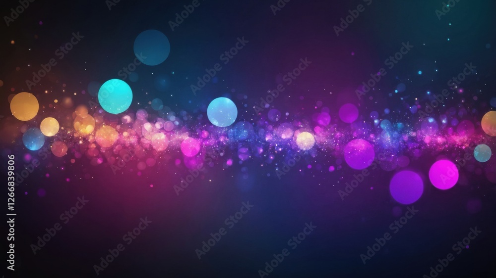 Luminous Dreams Abstract Banner with Soft Bokeh Lights Luminous Dreams Abstract Banner with Soft Bokeh Lights