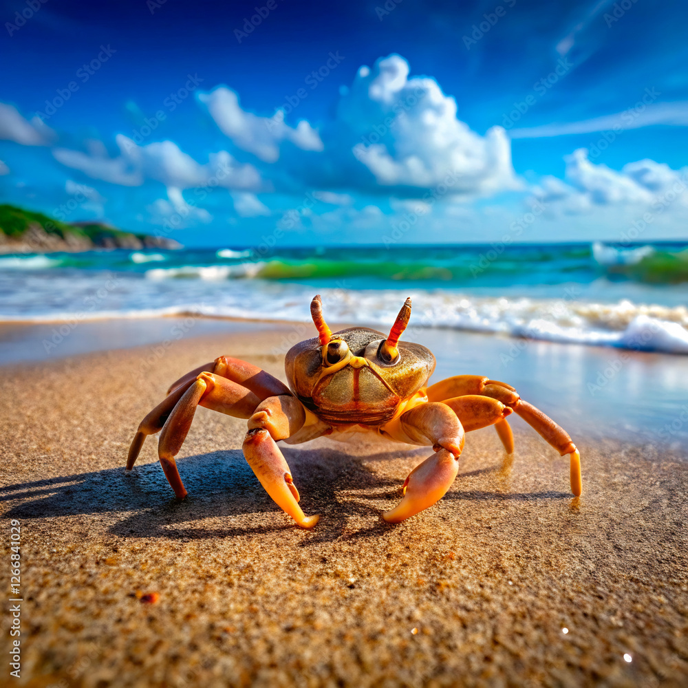 crab on the beach crab on the beach