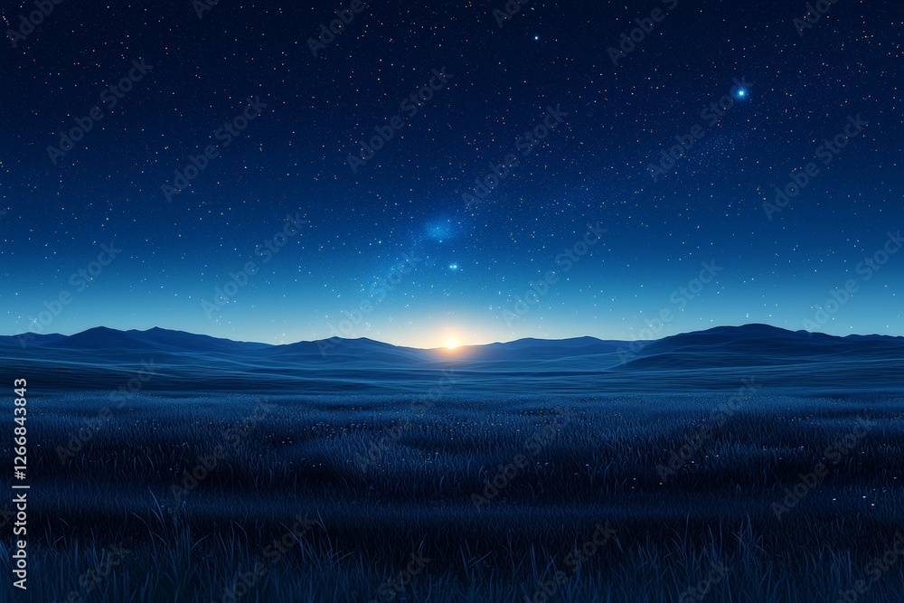 Fototapeta premium milky way in night sky