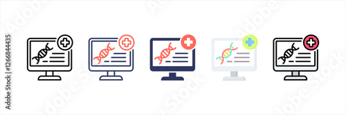 Biomedical Multistyle Icon Set
