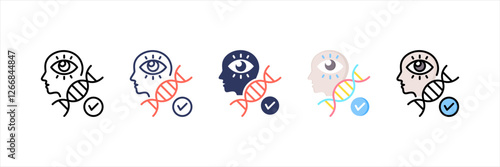 Gene Therapy Multistyle Icon Set