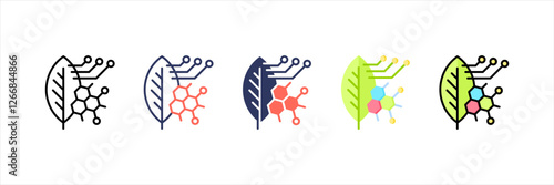 Biomimetic Multistyle Icon Set