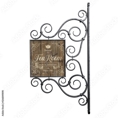 collection of antique street lamps, Victorian style