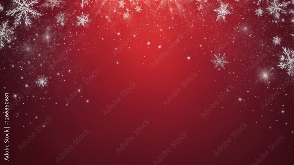 Winter Snowflakes and Glitter Red Wallpaper with Space for Text
Winter Snowflakes and Glitter Red Wallpaper with Space for Text