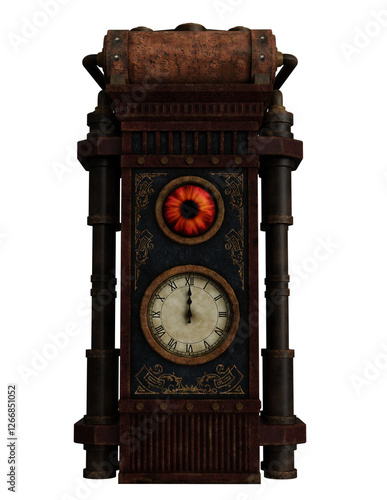 antique Victorian-style wall clock