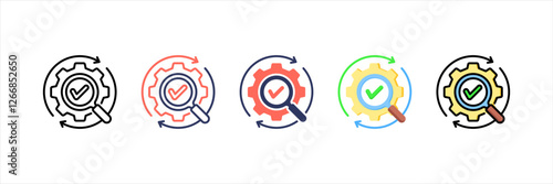 Research Multistyle Icon Set