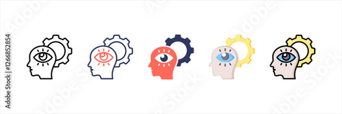 Vision Multistyle Icon Set