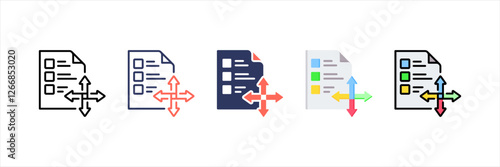 Checklist Multistyle Icon Set