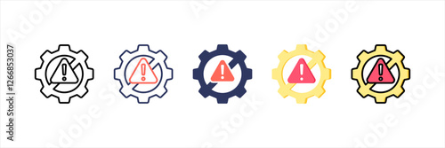 Mitigation Multistyle Icon Set