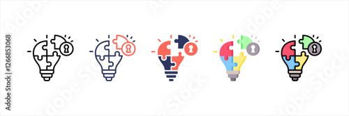Problem Solving Multistyle Icon Set