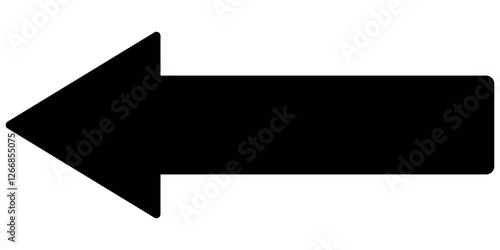 large size black long arrow. Straight long arrow icon. black long arrow pointing to right site in isolated background. Bold thine long arrow.