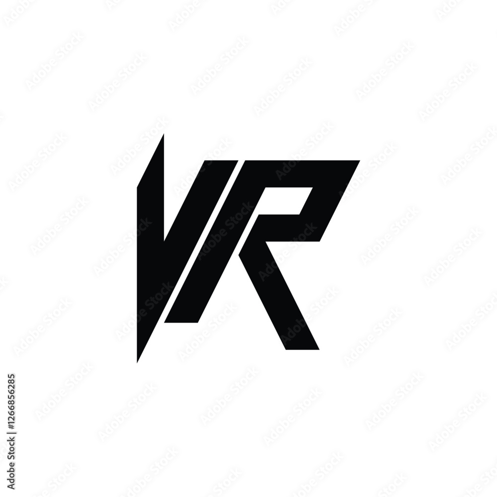 VR monogram logo design letter text name symbol monochrome logotype alphabet character simple logo VR monogram logo design letter text name symbol monochrome logotype alphabet character simple logo