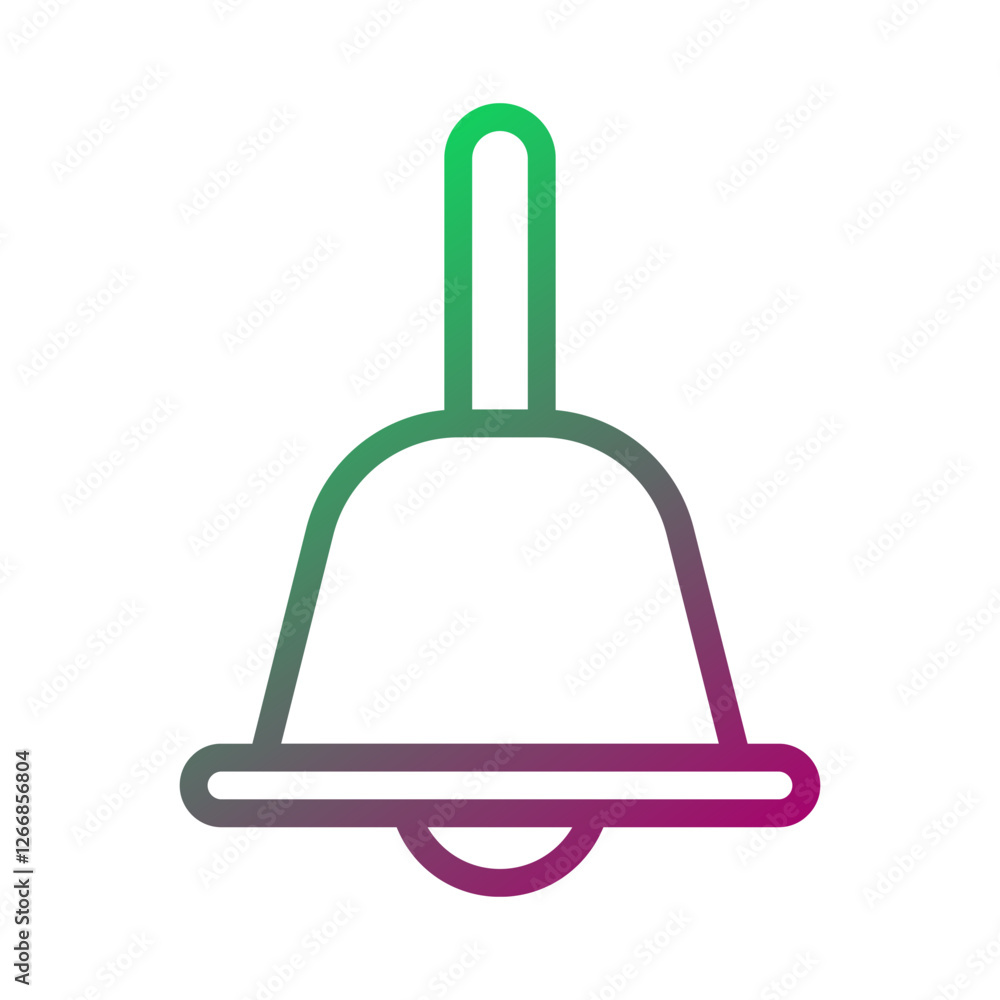 Fototapeta premium Gradient Bell Icon Illustration Design Vector
