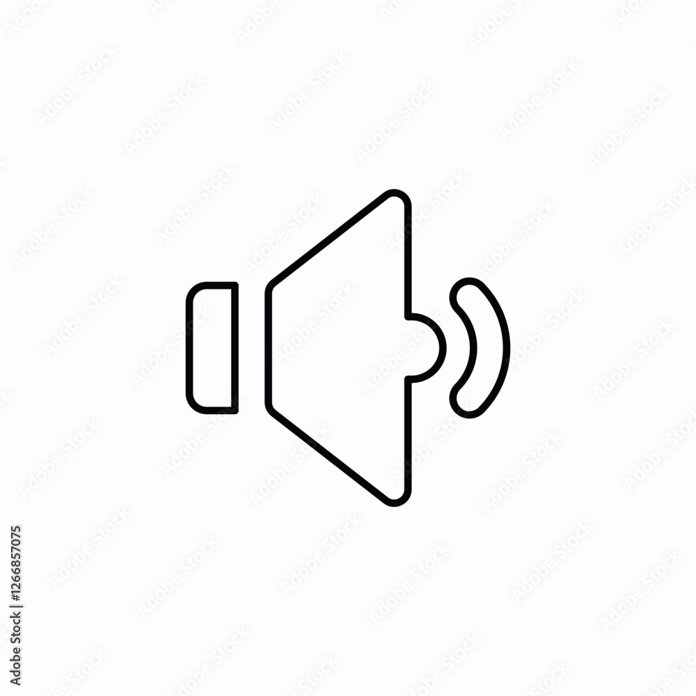 Volume sound speaker audio icon vector sign Volume sound speaker audio icon vector sign