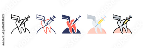 Dental Surgery Multistyle Icon Set
