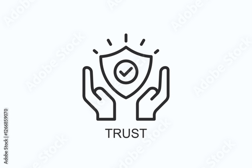 Trust Icon Or Logo Isolated Illustration