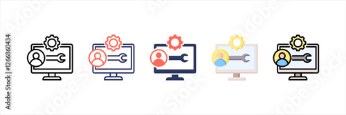 Software Engineer Multistyle Icon Set