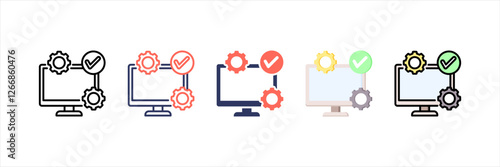 Software Multistyle Icon Set