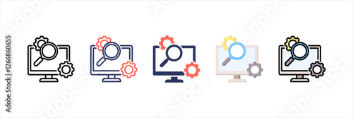 Analyze Multistyle Icon Set