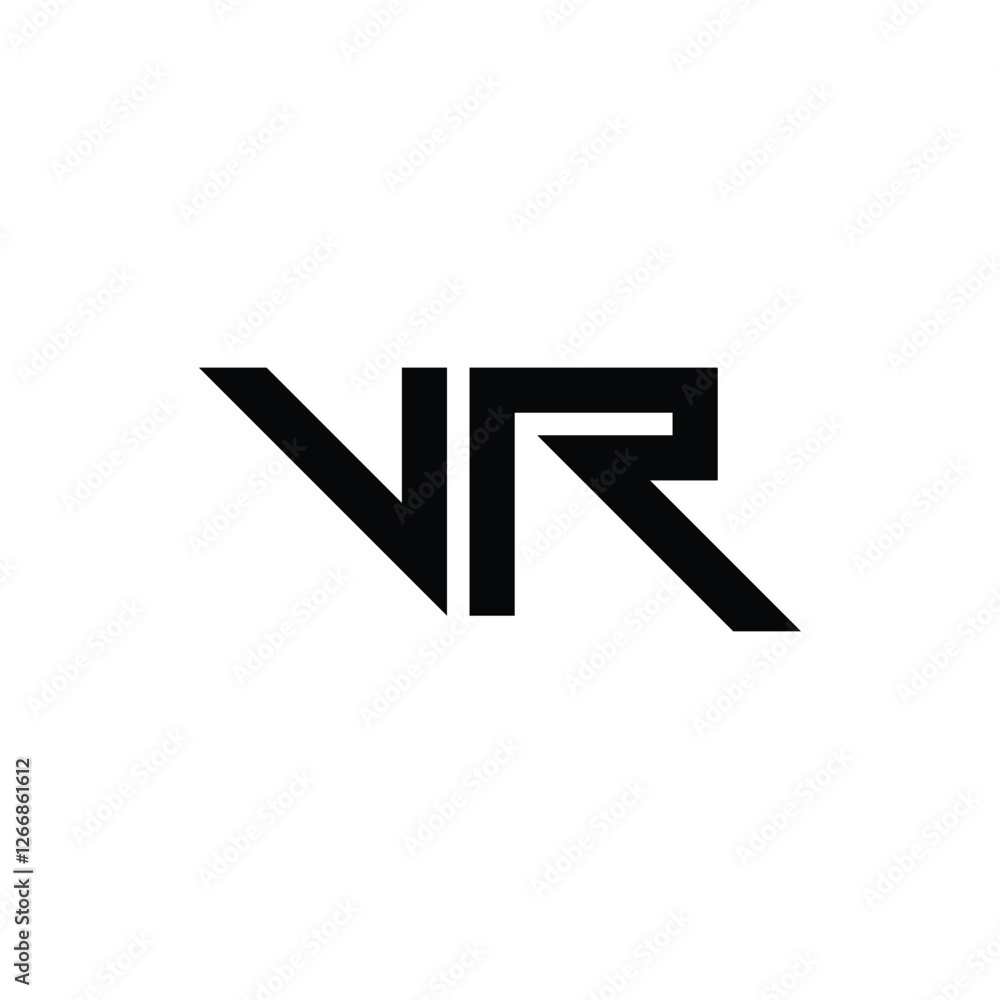 VR monogram logo design letter text name symbol monochrome logotype alphabet character simple logo VR monogram logo design letter text name symbol monochrome logotype alphabet character simple logo